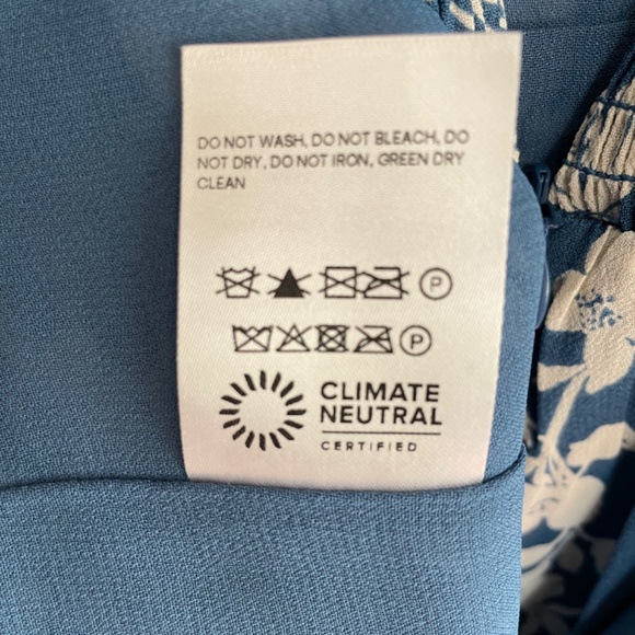 NWOT Reformation Besse size 4 cyanotype - Picture 4 of 9